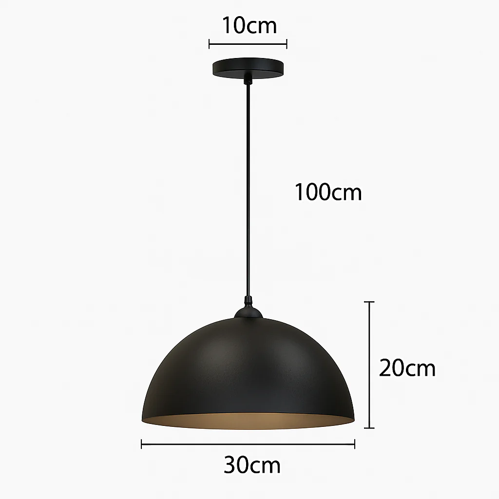 suspension rétro en métal style industriel pour loft - Image 6