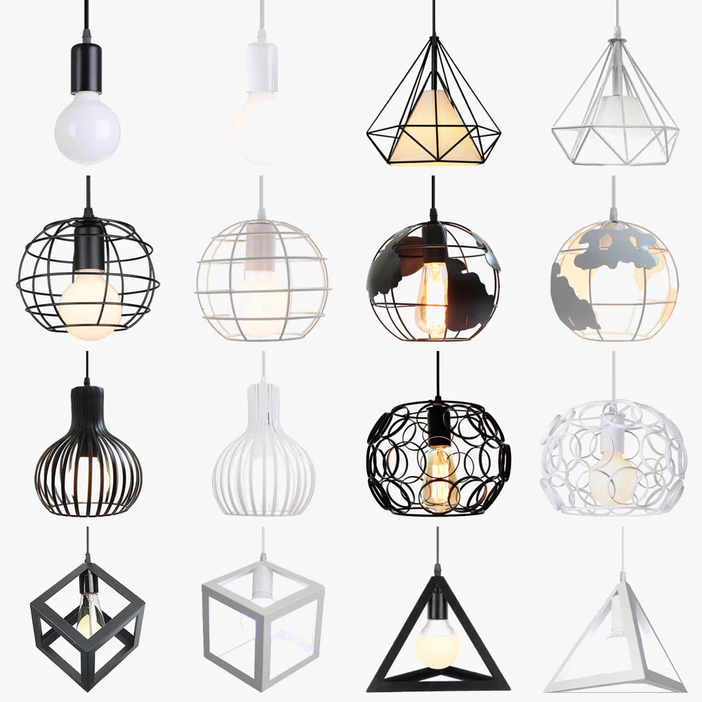 suspension rétro industrielle style loft vintage pour intérieur