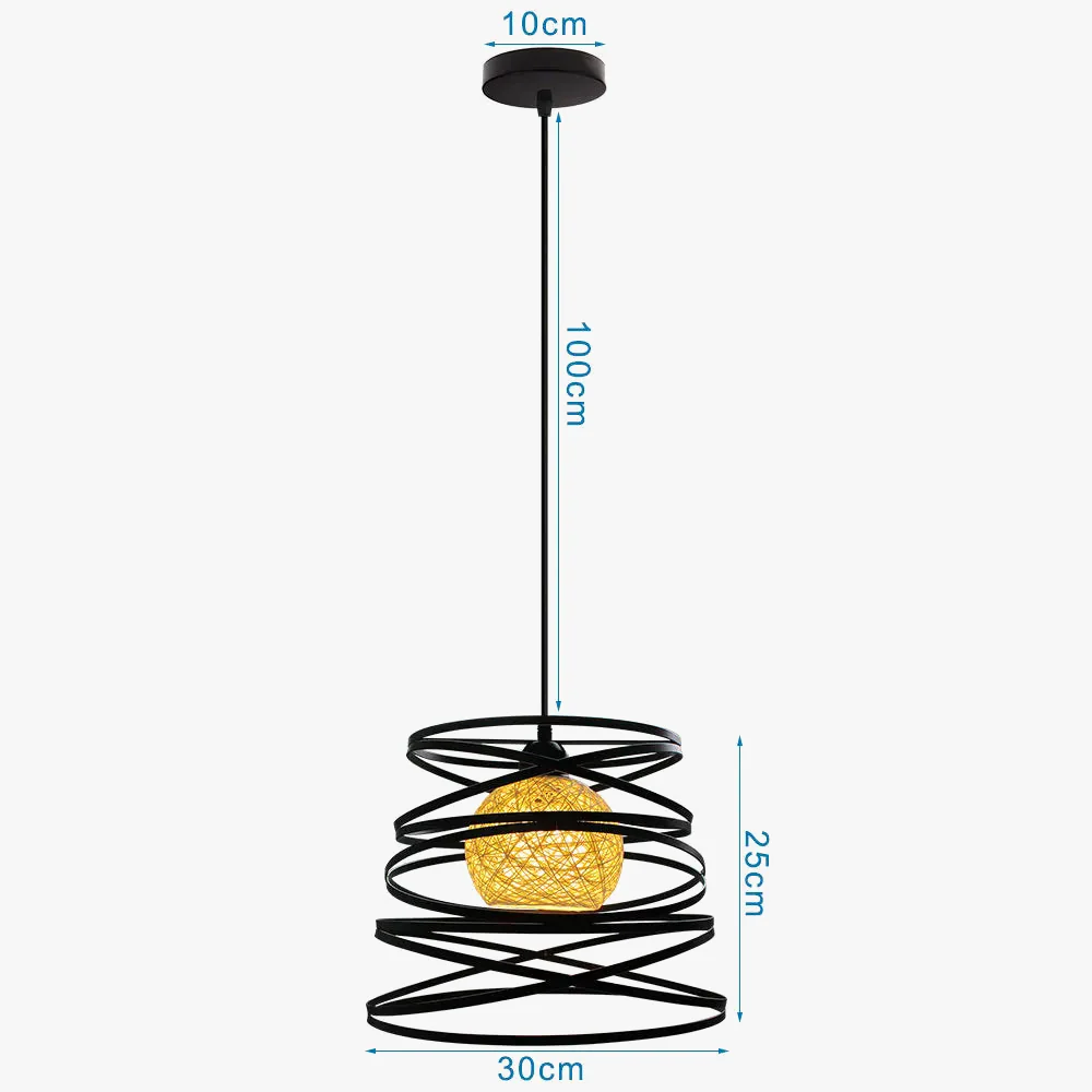 suspension rétro industrielle style loft vintage pour intérieur - Image 6