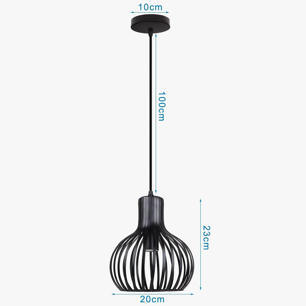 suspension rétro industrielle style loft vintage pour intérieur - Image 7