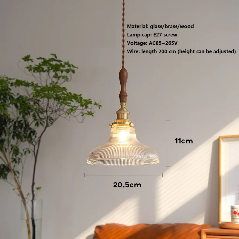 suspension rétro nordique en verre et laiton pour décoration intérieure - Image 2