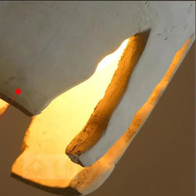 suspension rétro style loft lampe led en ciment pour restaurant et bar - Image 6