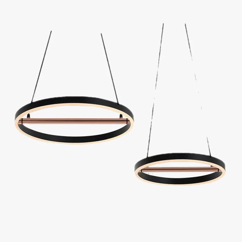 suspension ronde à bande led style moderne danois pour éclairage intérieur - Image 5