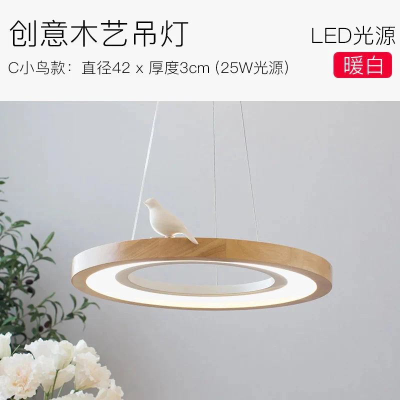 suspension ronde à led en bois pour éclairage commercial et industriel - Image 8
