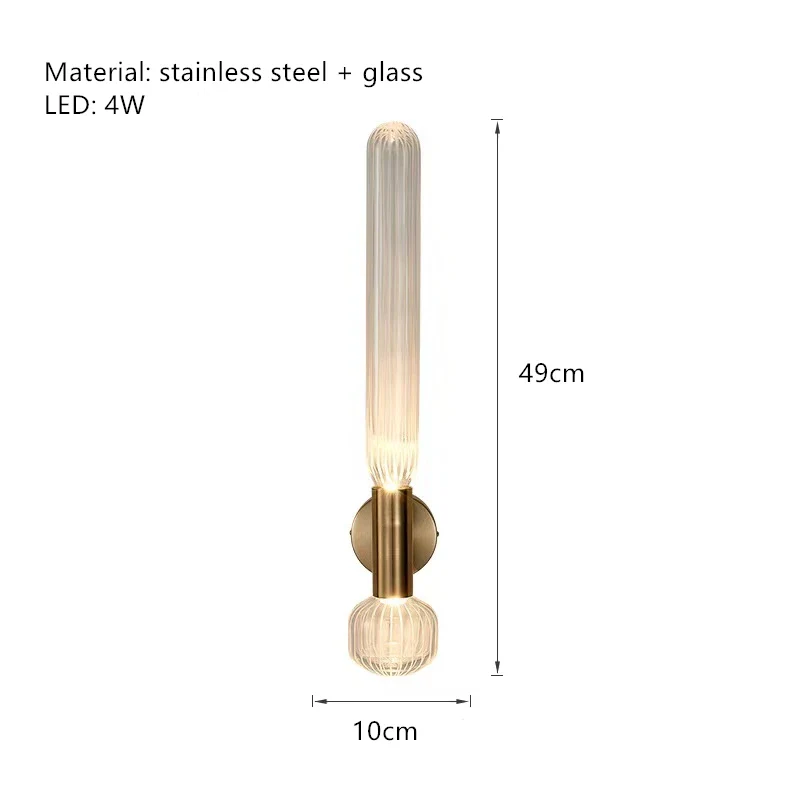 suspension tubes lumineux en verre transparent design nordique réglable - Image 11