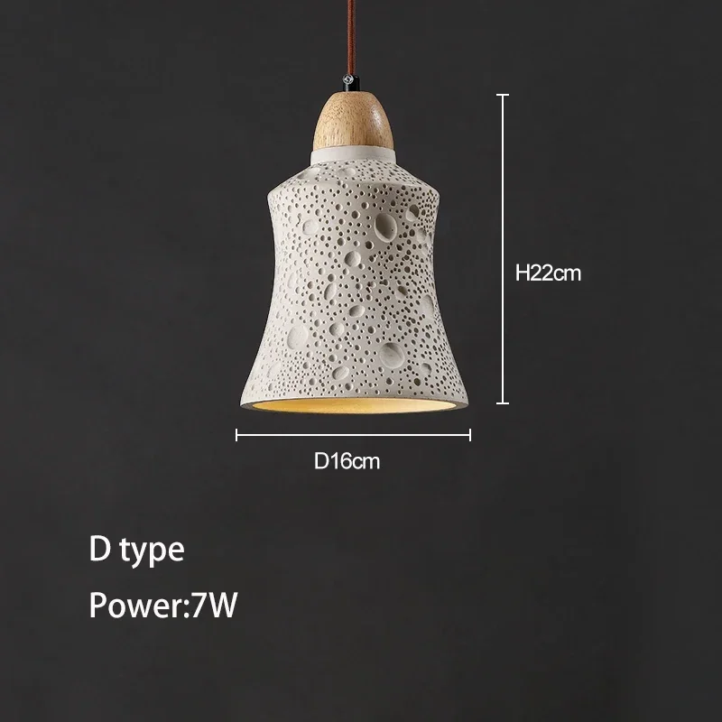 suspension wabi-sabi en ciment et travertin pour décoration intérieure - Image 9