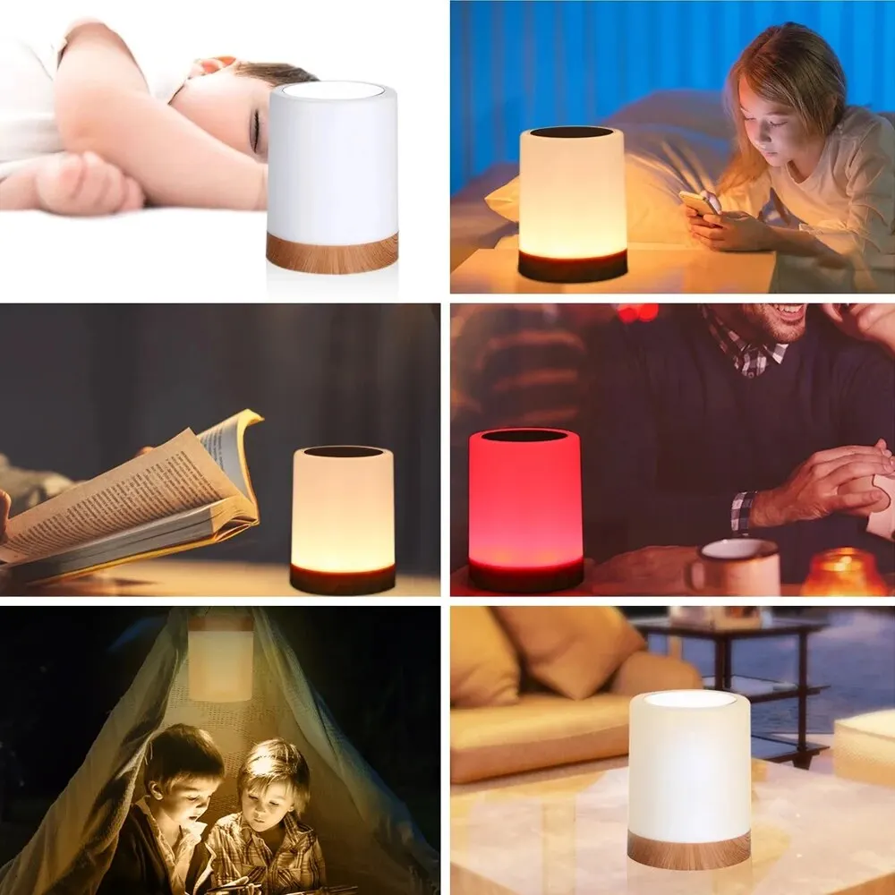 Touch Bedside Light, Bedroom Night Light, Dimmable Desk Light, Remote Control 13 Color Changing Light, Timed Shutdown, USB Charg - Image 6