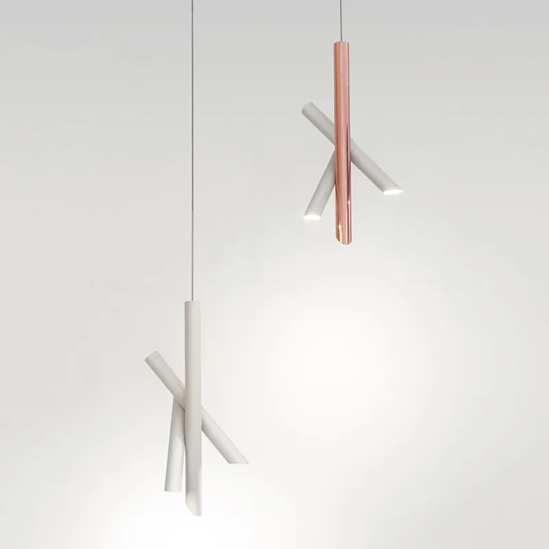 Tubes Pendant Light Creative Nordic Designer Suspension lamp Ceiling Chandelier for Living Dining Room - Image 3