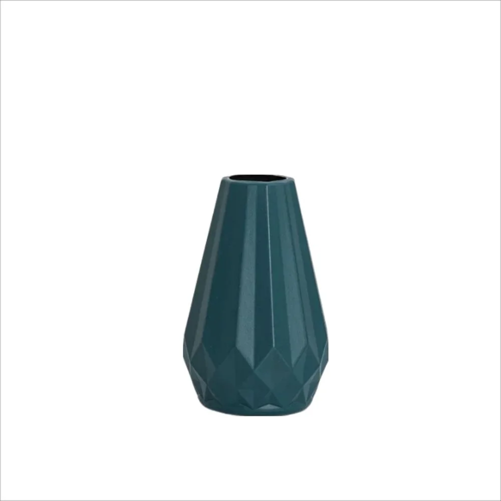 vase à fleurs en diamant style nordique moderne en plastique - Image 9