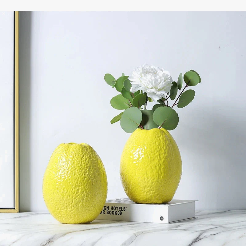 vase à fruits en céramique pour décoration avec fleurs sèches - Image 4