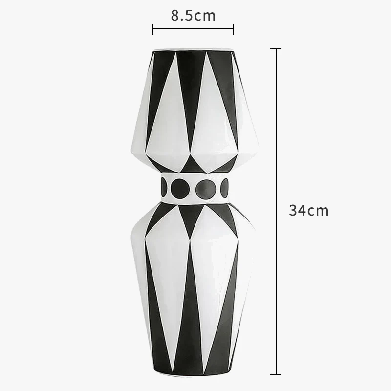 vase créatif nordique style abstrait pour arrangement floral - Image 4