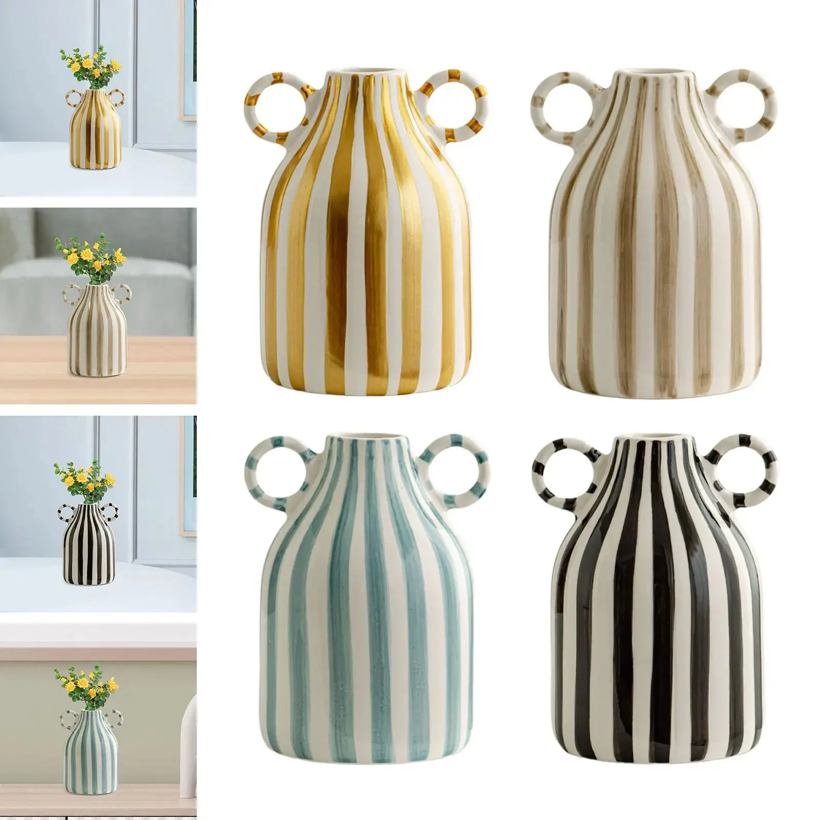 vase décoratif nordique pour fleurs fraîches et sèches - Image 4