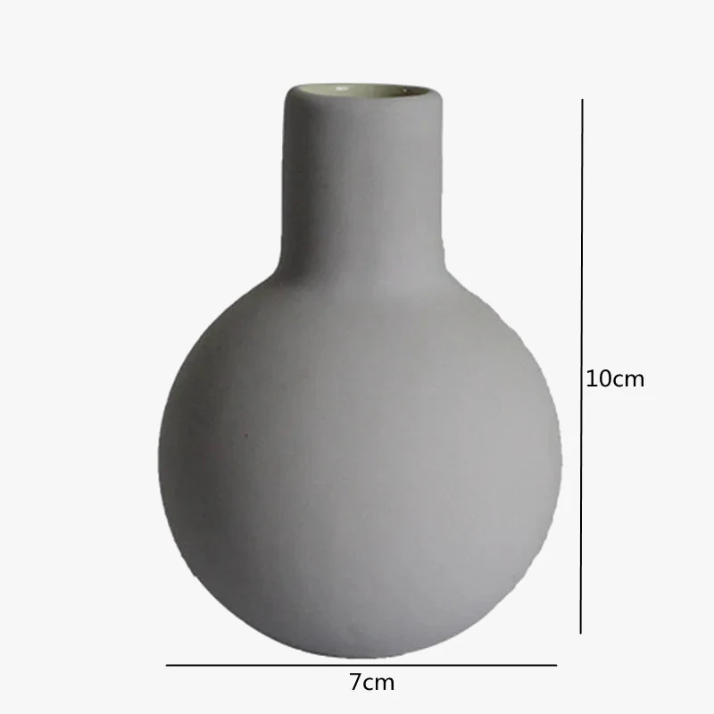 vase en céramique artisanale pour fleurs séchées décoratif et créatif - Image 10
