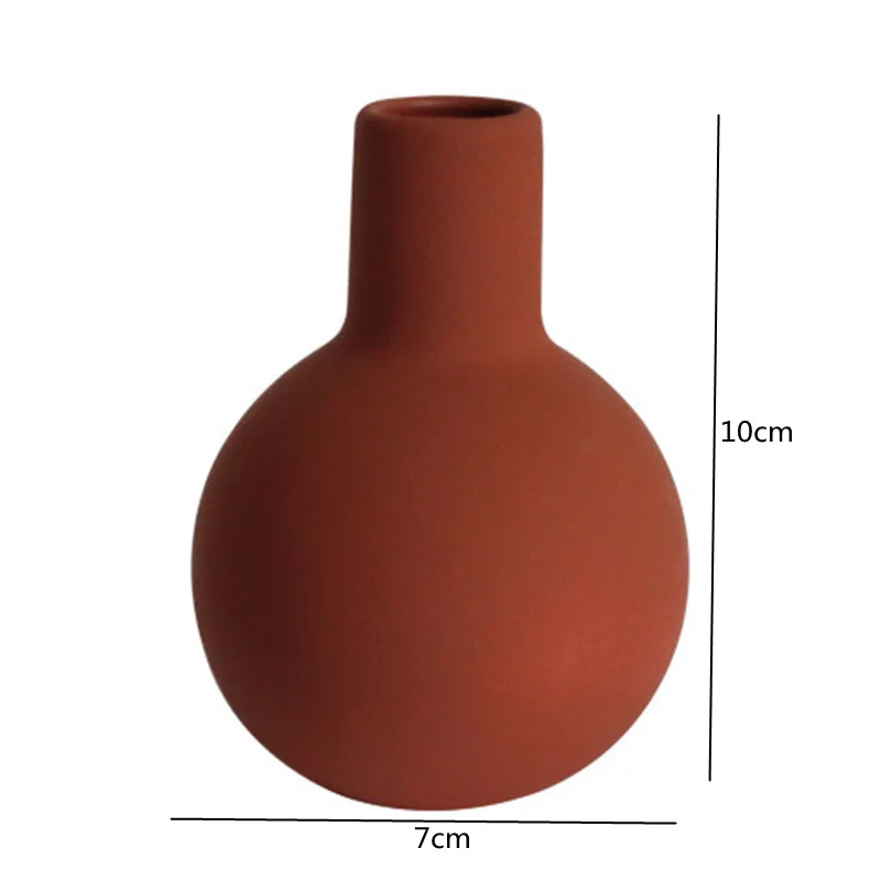 vase en céramique artisanale pour fleurs séchées décoratif et créatif - Image 12