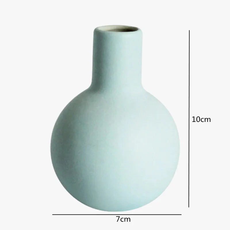 vase en céramique artisanale pour fleurs séchées décoratif et créatif - Image 8