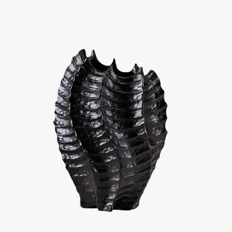 vase en céramique artisanat abstrait pour décoration florale - Image 5