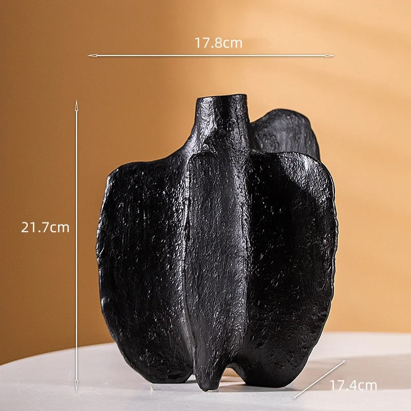 vase en céramique artisanat abstrait pour décoration florale - Image 9