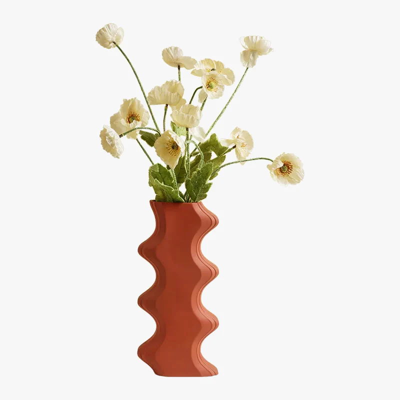vase en céramique géométrique nordique pour fleurs séchées décoration maison - Image 6