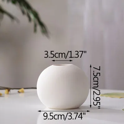 vase en céramique moderne pour fleurs séchées décoration artisanale - Image 7