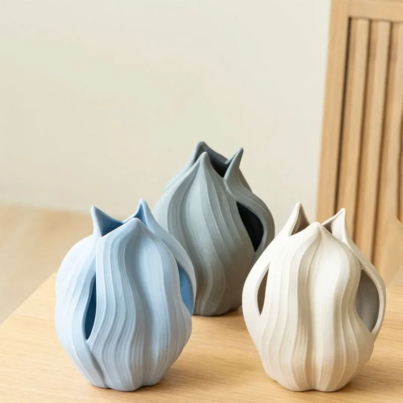 vase en céramique nordique pour décoration et arrangements floraux - Image 2