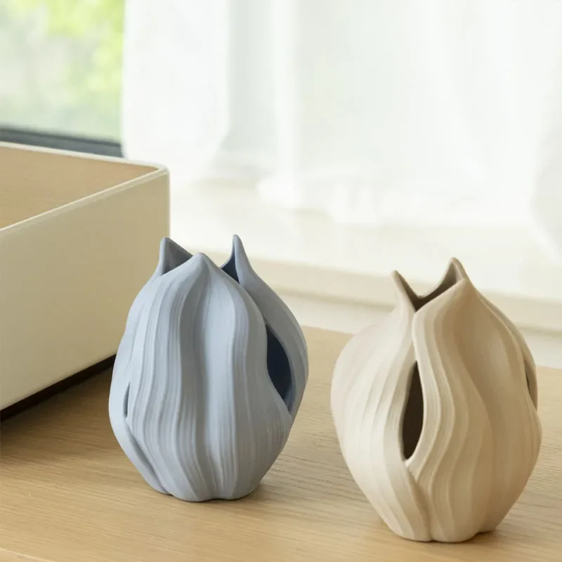 vase en céramique nordique pour décoration et arrangements floraux - Image 3