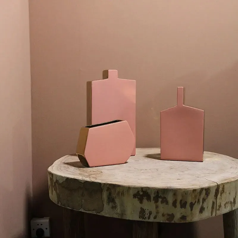 vase en céramique nordique pour fleurs séchées et décoration - Image 2