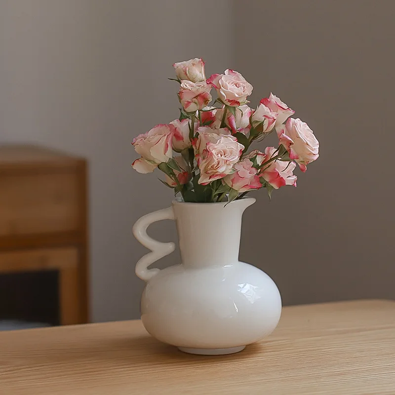 vase en céramique pour fleurs séchées style nordique décoratif - Image 3