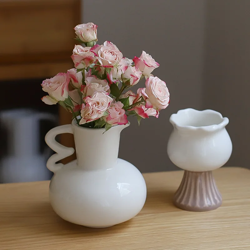 vase en céramique pour fleurs séchées style nordique décoratif - Image 4