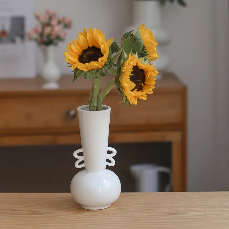 vase en céramique pour fleurs séchées style nordique décoratif - Image 5
