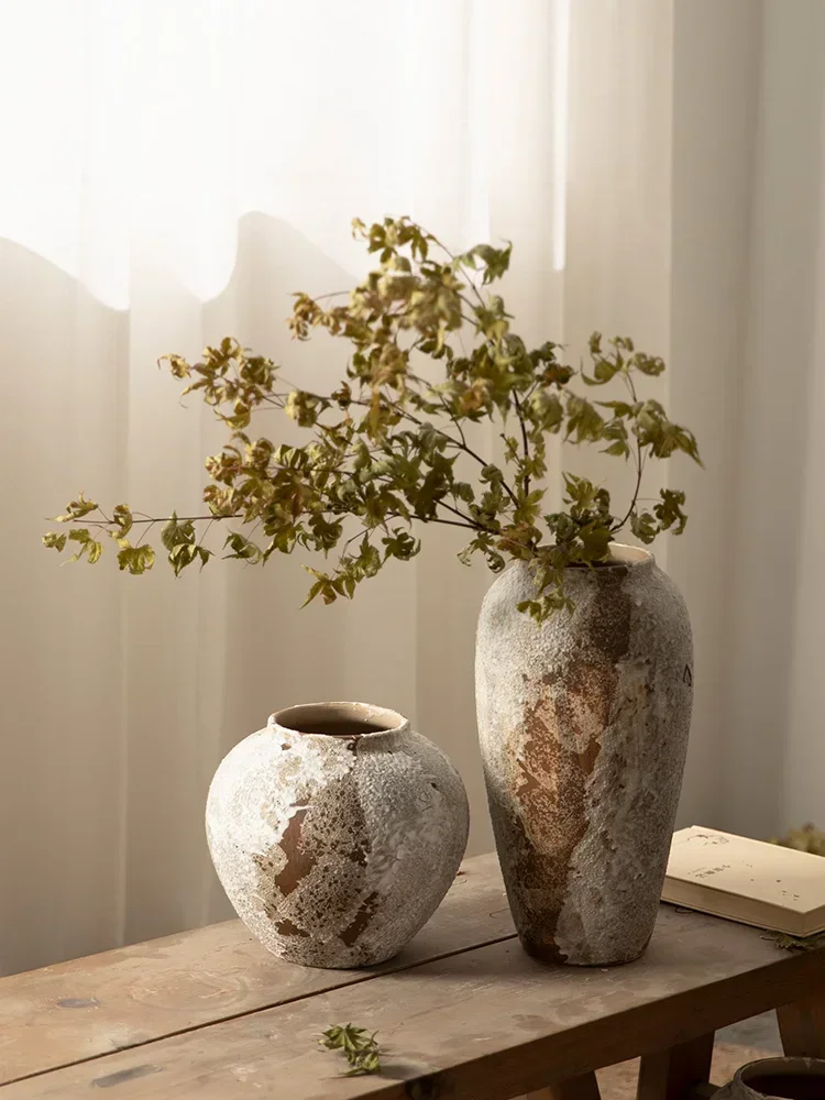 vase en céramique style chinois rétro pour arrangement floral - Image 5
