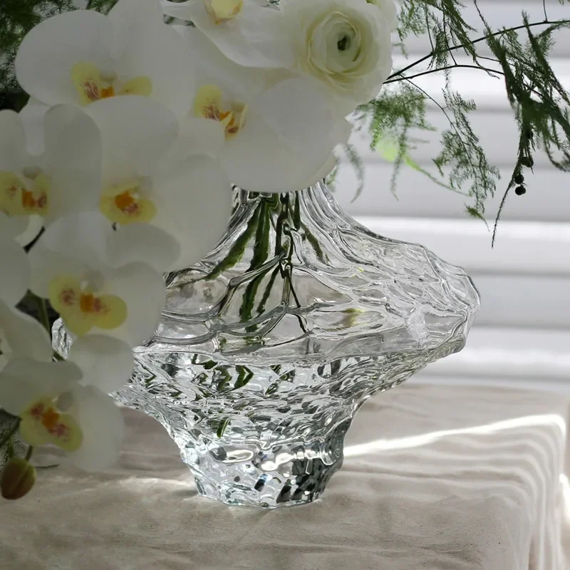 vase en verre avec pierres décoratives pour fleurs et terrarium - Image 3