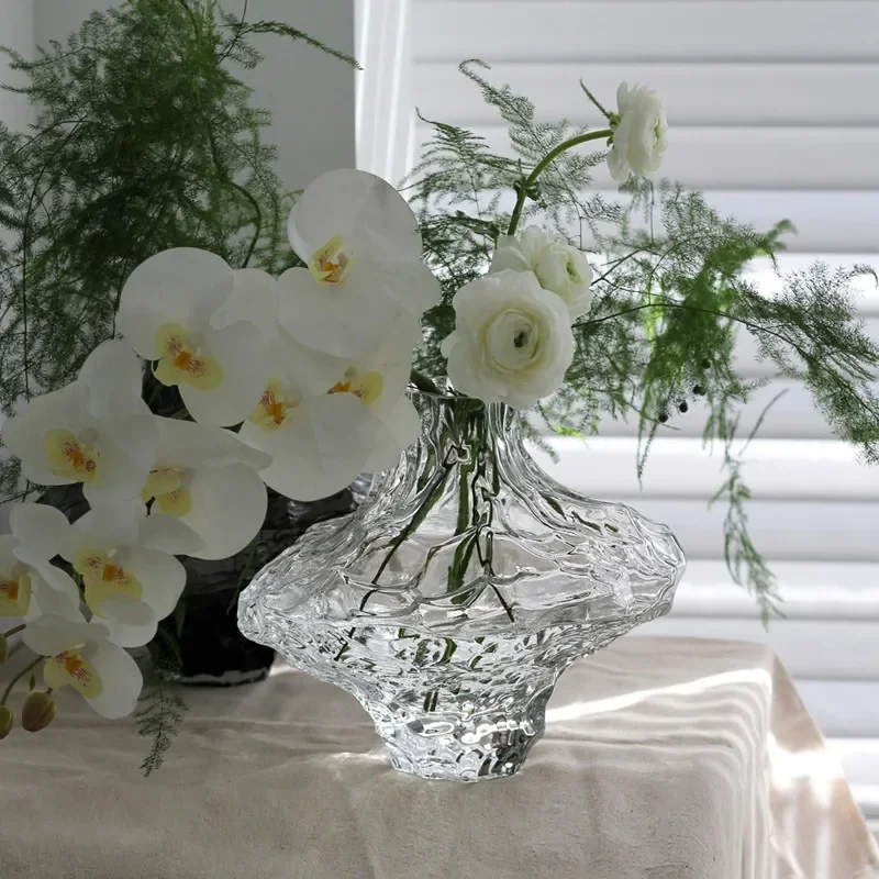vase en verre avec pierres décoratives pour fleurs et terrarium - Image 4