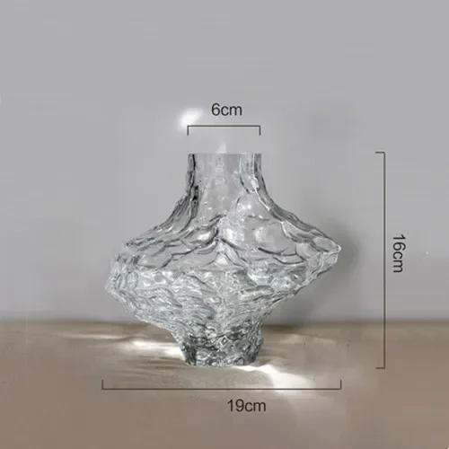 vase en verre avec pierres décoratives pour fleurs et terrarium - Image 7
