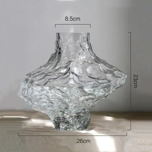 vase en verre avec pierres décoratives pour fleurs et terrarium - Image 9