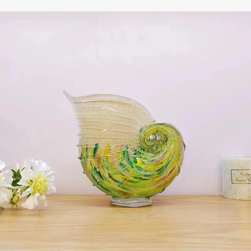 vase en verre conque pour décoration moderne et hydroponique - Image 3
