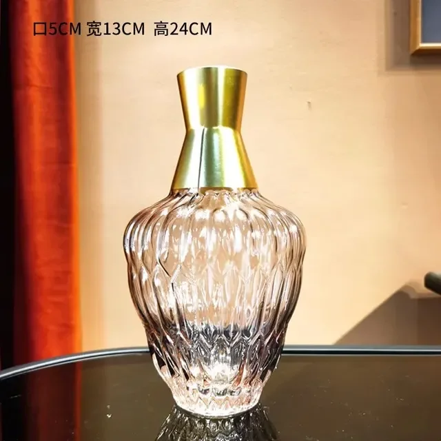 vase en verre décoratif pour arrangements floraux modernes - Image 8