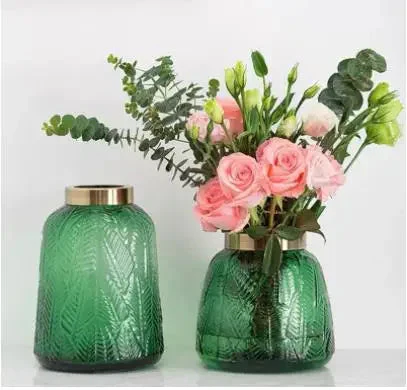 vase en verre décoratif pour fleurs artificielles moderne