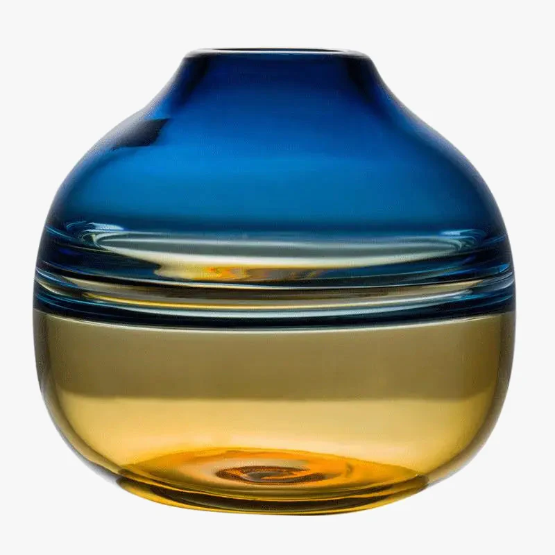 vase en verre dégradé pour décoration florale moderne - Image 6