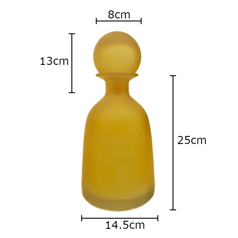 vase en verre dépoli pour fleurs artificielles décoration moderne - Image 13