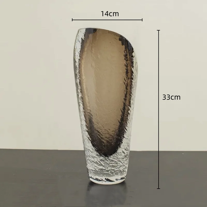 vase en verre épais pour décoration florale artisanale - Image 8
