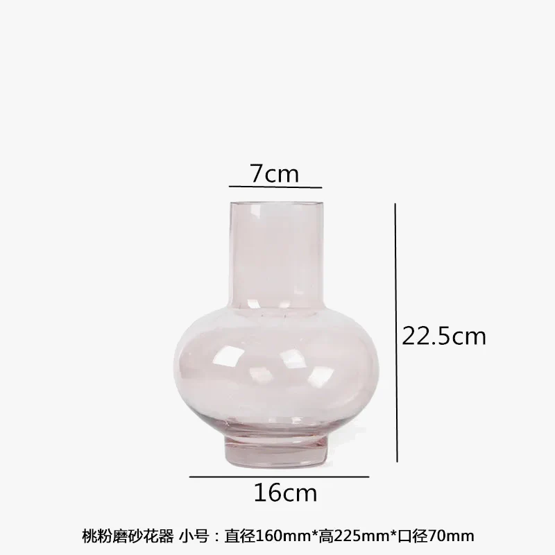 vase en verre givré pour fleurs et décoration d'intérieur - Image 10