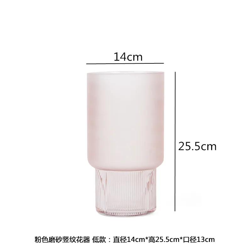 vase en verre givré pour fleurs et décoration d'intérieur - Image 12