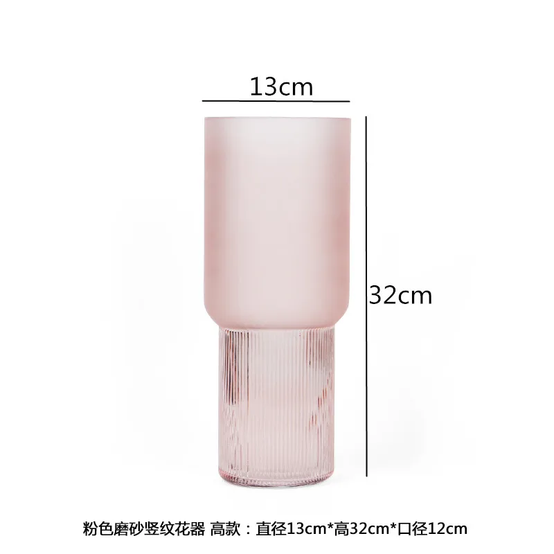 vase en verre givré pour fleurs et décoration d'intérieur - Image 13
