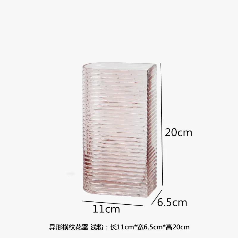 vase en verre givré pour fleurs et décoration d'intérieur - Image 7
