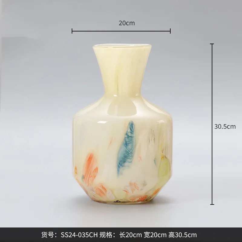 vase en verre imprimé motif floral pour décoration et terrarium - Image 8