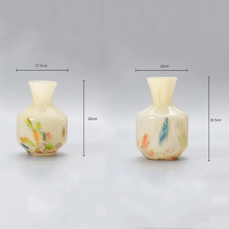 vase en verre imprimé motif floral pour terrarium décoration maison - Image 5