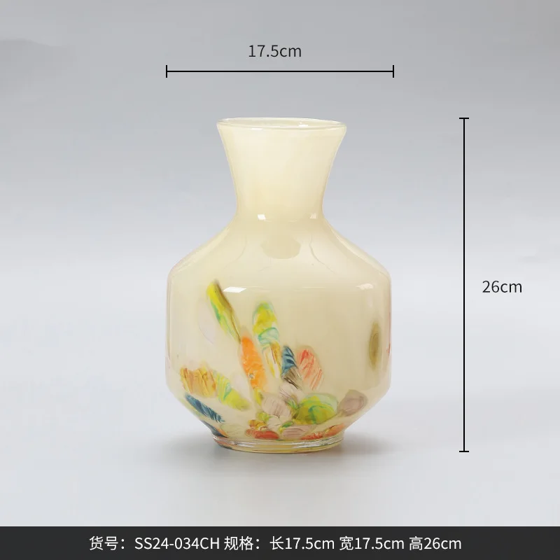 vase en verre imprimé motif floral pour terrarium décoration maison - Image 7