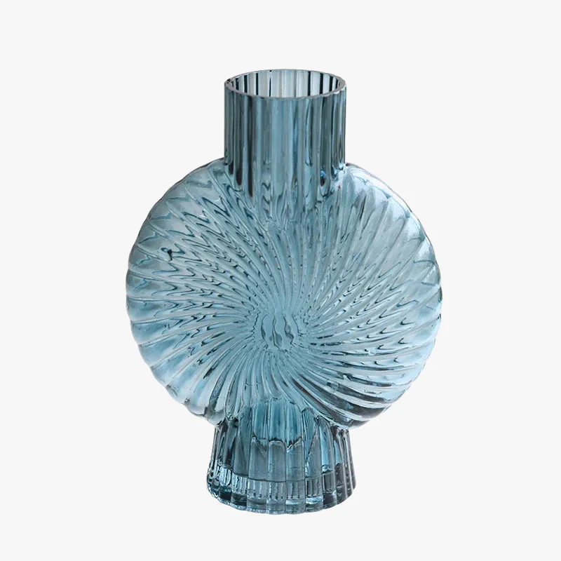 vase en verre moderne à motif spirale pour décoration intérieure - Image 5