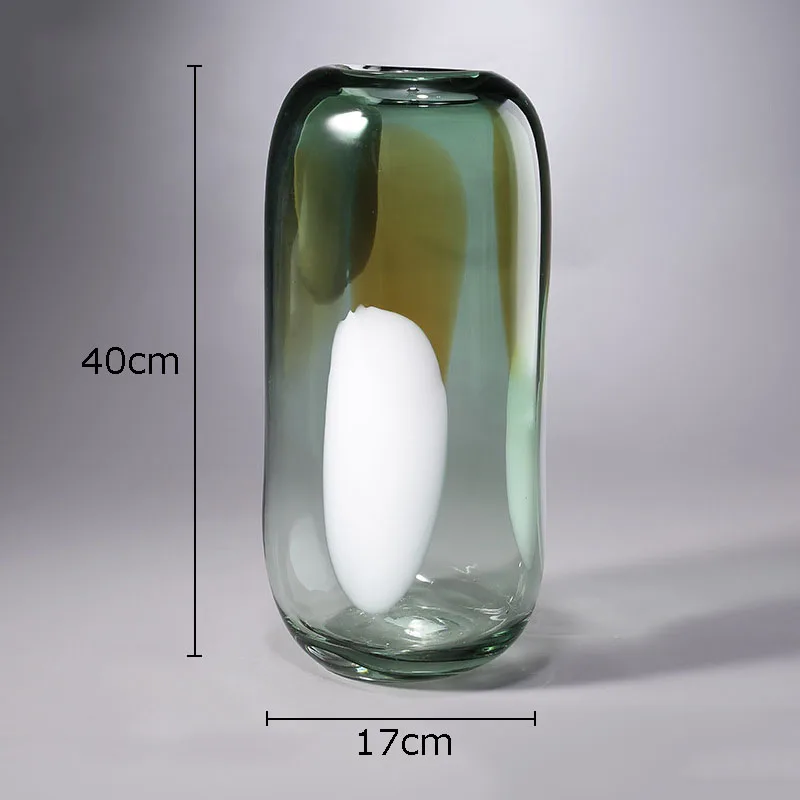 vase en verre ondulé pour décoration florale moderne - Image 8
