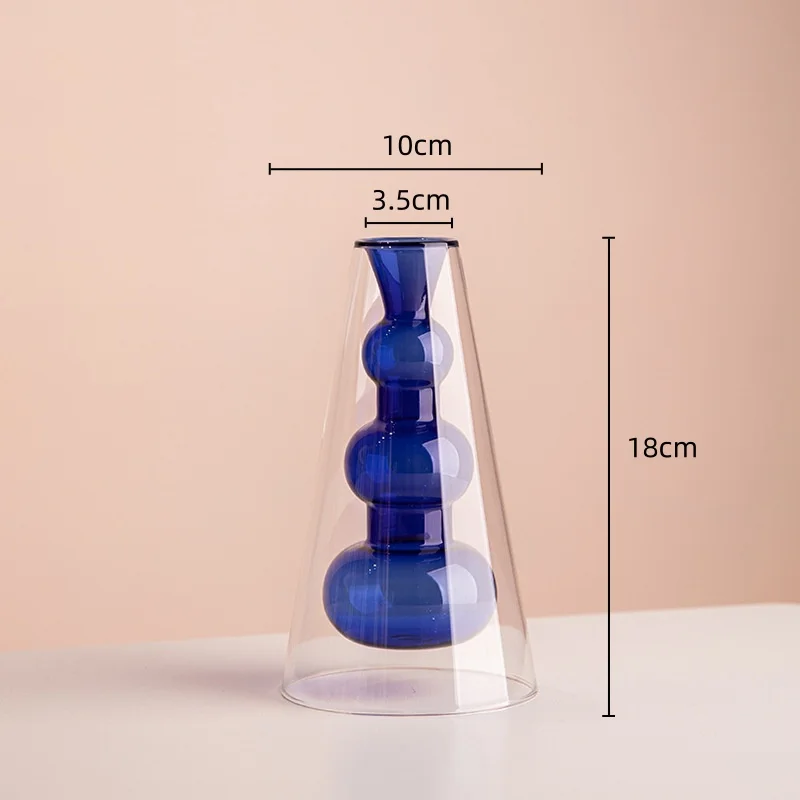 vase en verre teinté pour terrarium et décoration florale - Image 13